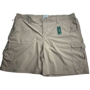 NWT LL Bean Tropicwear Short Mens 2XL XXL Soft Sand Beige Cargo‎ Pockets Outdoor